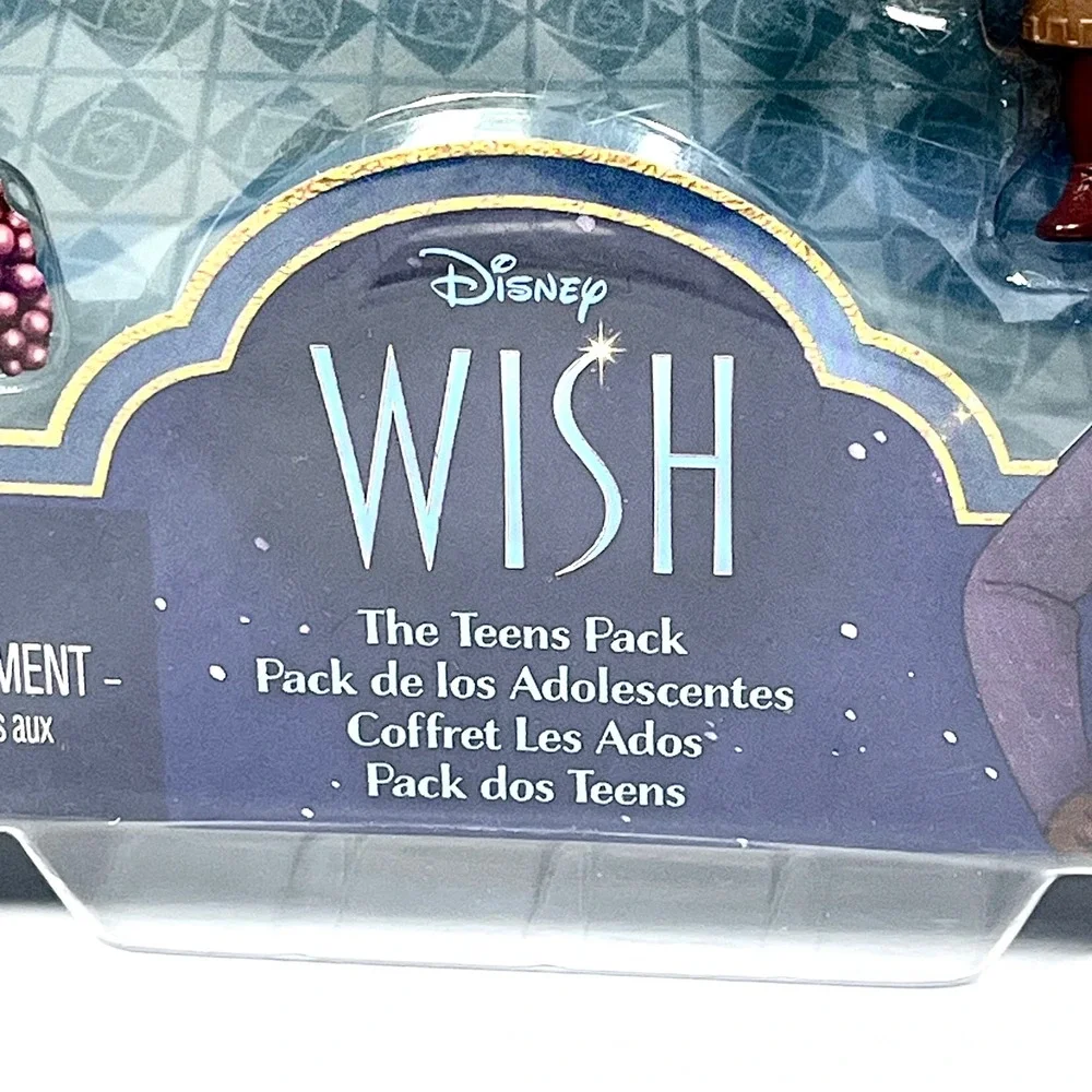 Disney Wish The Teens Pack Mattel 8 Mini Doll Figures and Star Set HPX36 New